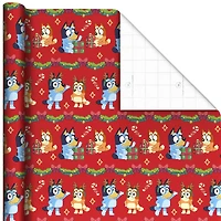 Bluey and Bingo on Red Christmas Wrapping Paper Roll, 25 sq. ft. for only USD 4.99 | Hallmark