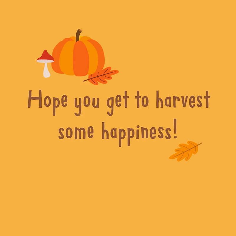 A Harvest of Happiness Thanksgiving Card for Kids for only USD 2.00 | Hallmark