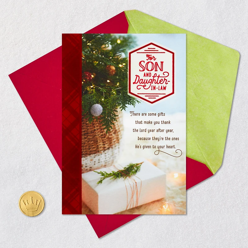 Gifts He's Given to Your Heart Religious Christmas Card for Son and Daughter-in-Law for only USD 5.99 | Hallmark