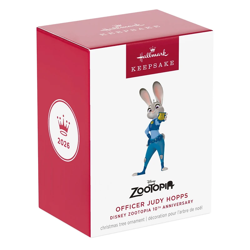Disney Zootopia 10th Anniversary Officer Judy Hopps Ornament for only USD 23.99 | Hallmark