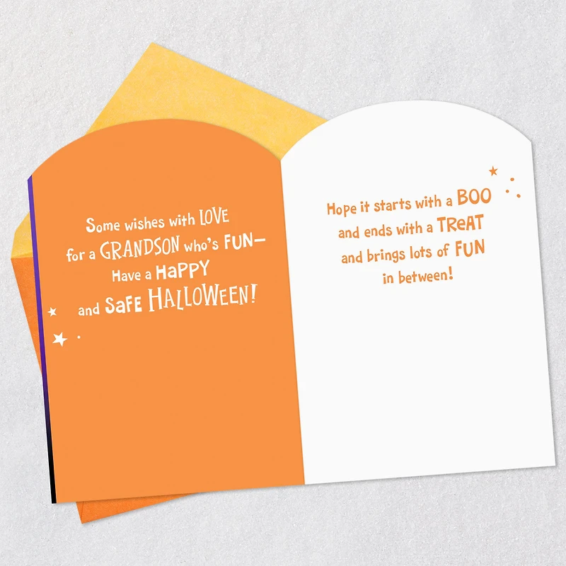 Dog in Ghost Costume Halloween Card for Grandson for only USD 2.99 | Hallmark