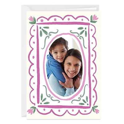 Watercolor Floral Frame Custom Card for only USD 4.99 | Hallmark