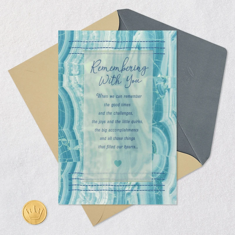 Remembering With You Sympathy Card for only USD 4.99 | Hallmark
