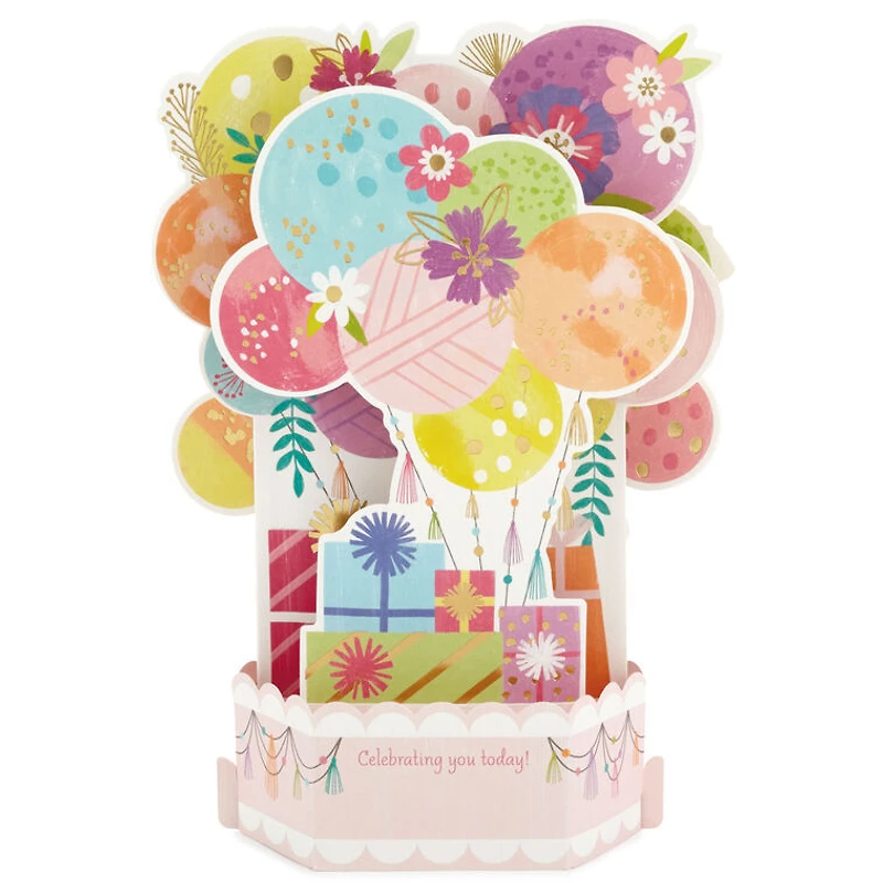 Balloons Musical 3D Pop-Up Birthday Card With Light for only USD 9.99 | Hallmark