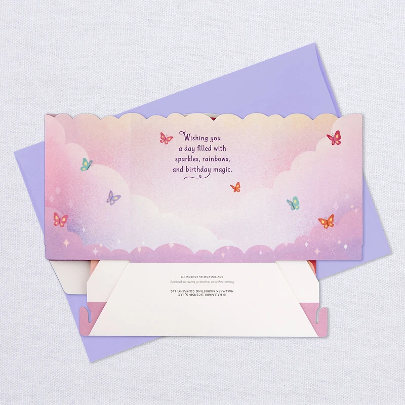 Unicorn Rainbow Musical 3D Pop-Up Birthday Card With Light for only USD 9.99 | Hallmark