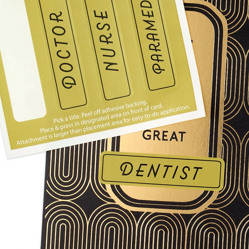 You'll Make a Great Medical Professional Customizable Graduation Card With Title Stickers for only USD 4.99 | Hallmark