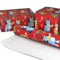 Bluey and Bingo on Red Christmas Wrapping Paper Roll, 25 sq. ft. for only USD 4.99 | Hallmark