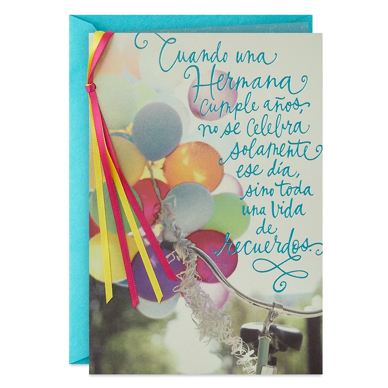 Lifetime of Memories Spanish-Language Birthday Card for Sister for only USD 4.99 | Hallmark