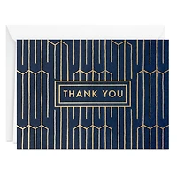 Gold Lines on Navy Boxed Thank-You Notes, Pack of 40 for only USD 14.99 | Hallmark