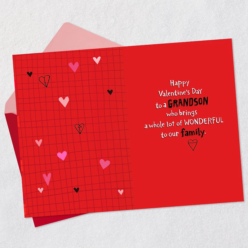 Smiles, Pride and Love Valentine's Day Card for Grandson for only USD 3.99 | Hallmark
