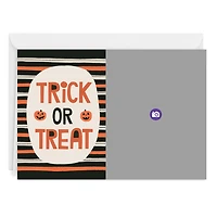 Bold Stripes Trick or Treat Custom Halloween Card for only USD 4.99 | Hallmark