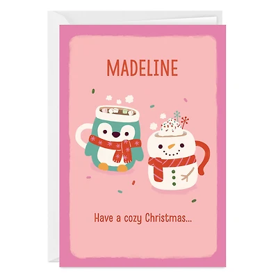 Cute Cozy Mugs Custom Christmas Card for only USD 4.99 | Hallmark