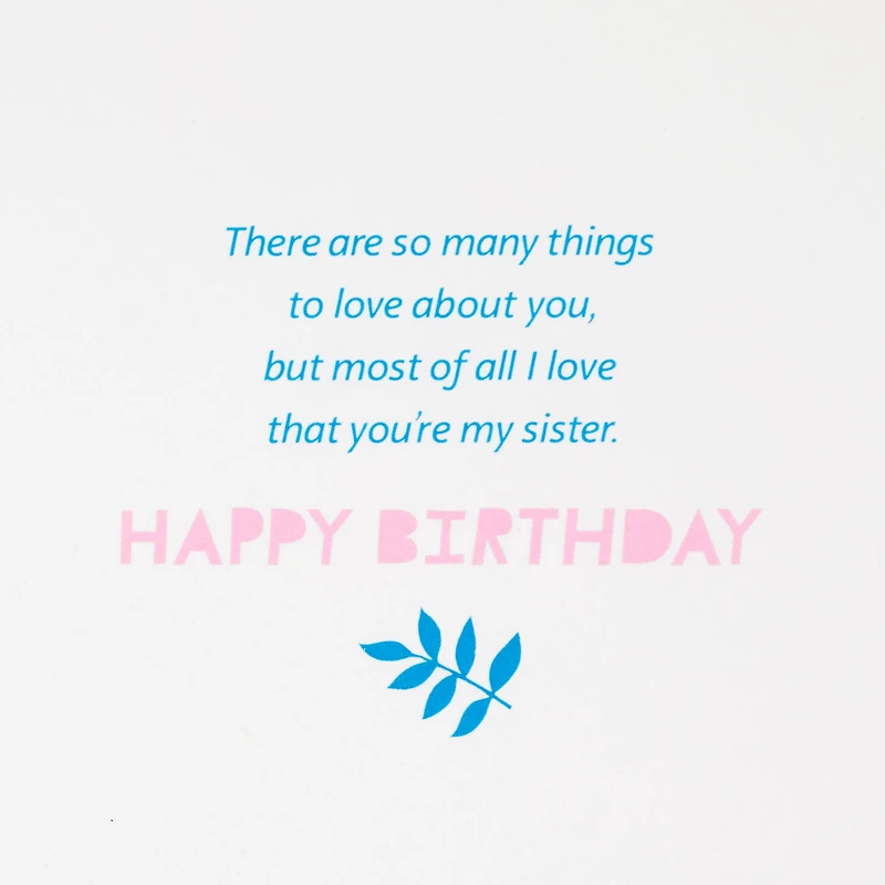 So Many Things to Love About You Birthday Card for Sister for only USD 5.99 | Hallmark