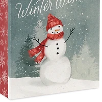 4.6" Winter Wishes Snowman Holiday Gift Card Holder Mini Bag for only USD 2.49 | Hallmark