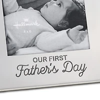 Our First Father's Day Silver Metal Picture Frame, 4x6 for only USD 28.99 | Hallmark