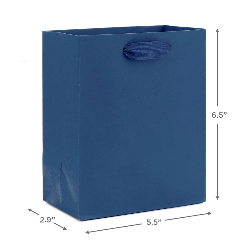 6.5" Solid Navy Blue Small Gift Bag for only USD 2.49 | Hallmark