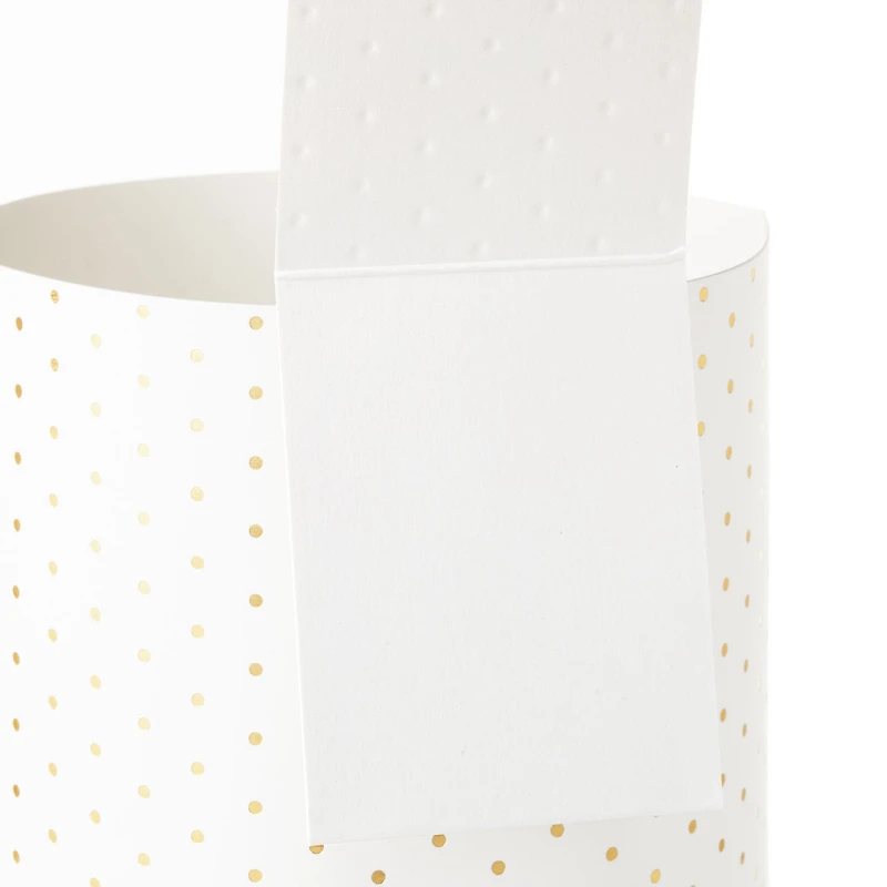 Build-a-Bouquet Gold Polka Dots Pop-Up Paper Vase With Mini Card for only USD 4.99 | Hallmark