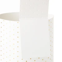 Build-a-Bouquet Gold Polka Dots Pop-Up Paper Vase With Mini Card for only USD 4.99 | Hallmark