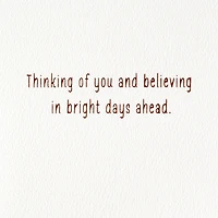Bright Days Ahead Thinking of You Card for only USD 4.99 | Hallmark