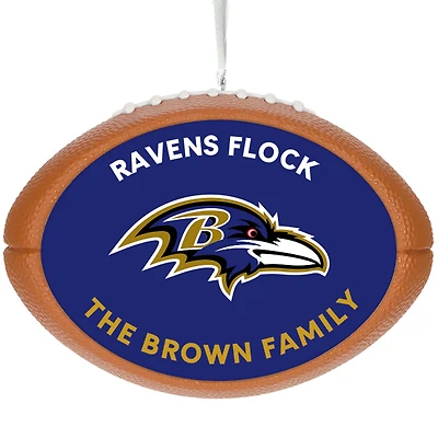 NFL Baltimore Ravens Football Personalized Ornament, Custom Text for only USD 30.99 | Hallmark