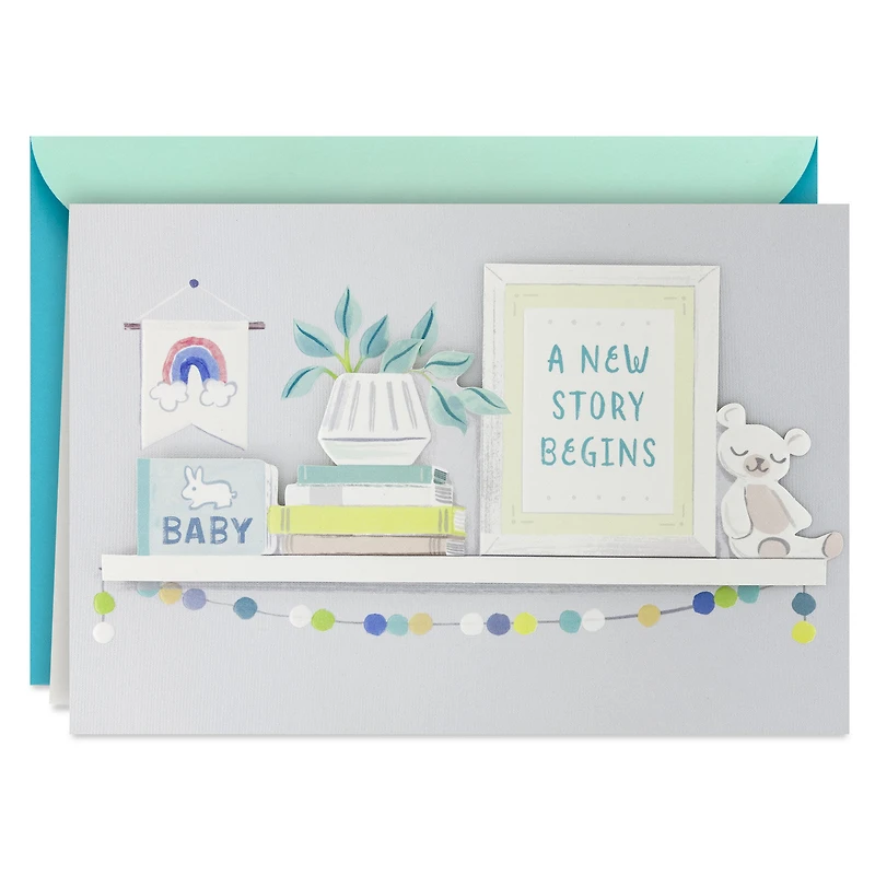 A New Story Begins New Baby Card for only USD 6.99 | Hallmark