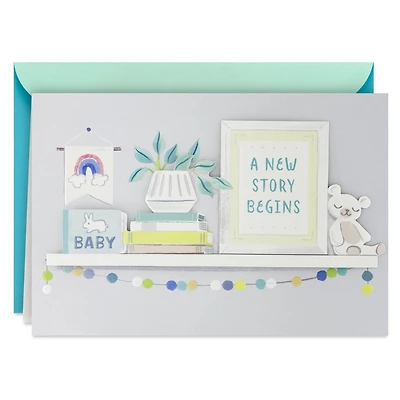 A New Story Begins New Baby Card for only USD 6.99 | Hallmark