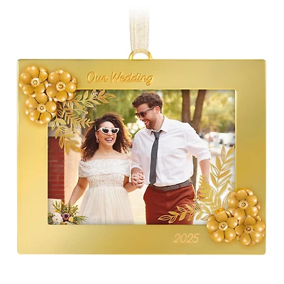 Our Wedding 2025 Photo Frame Metal Ornament for only USD 24.99 | Hallmark