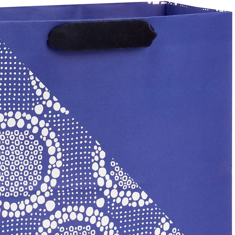 13" Blue Diagonal and Lace Large Gift Bag for only USD 4.99 | Hallmark
