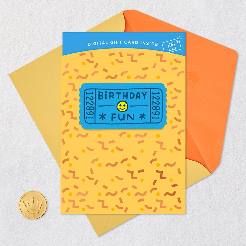 Fun Ticket Gift Card Greeting Birthday Card for only USD 4.99 | Hallmark