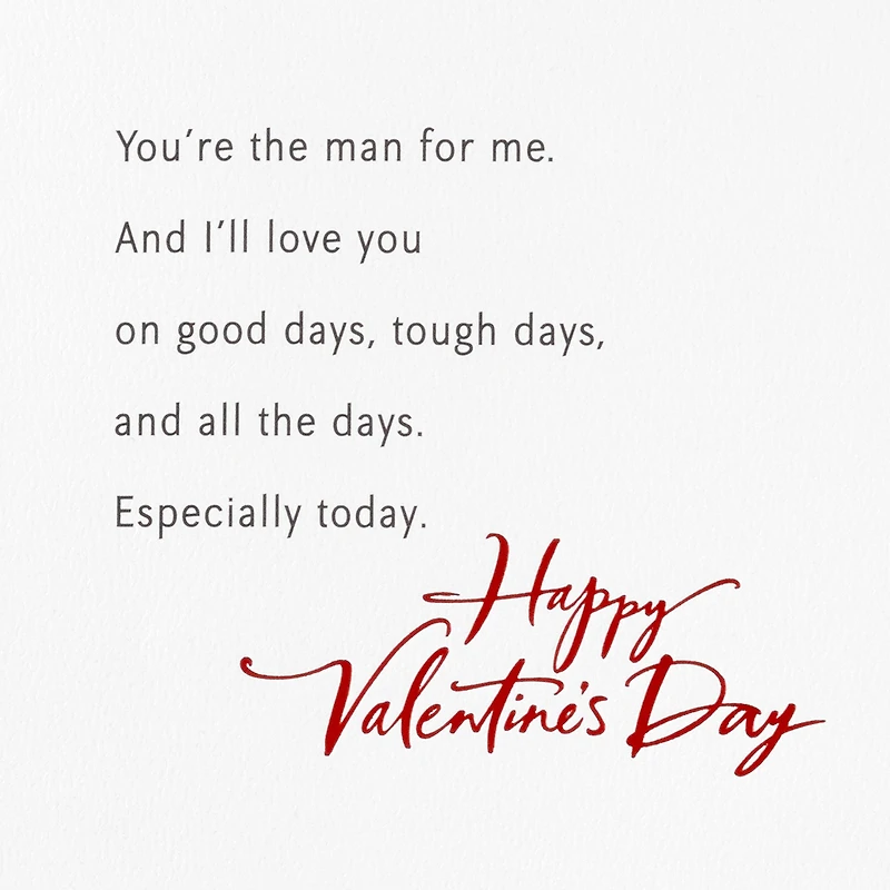 You're the Man for Me Valentine's Day Card for Husband for only USD 7.99 | Hallmark