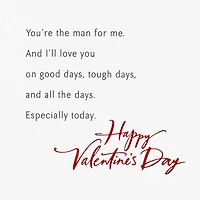 You're the Man for Me Valentine's Day Card for Husband for only USD 7.99 | Hallmark
