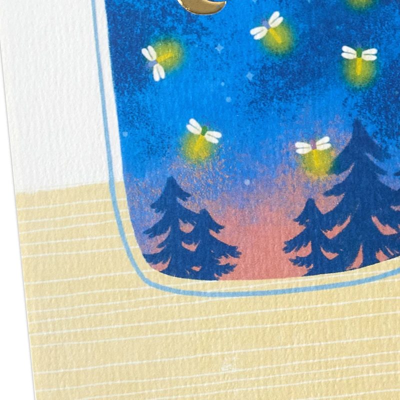Mason Jar Firefly Forest Scene Blank Card for only USD 5.59 | Hallmark