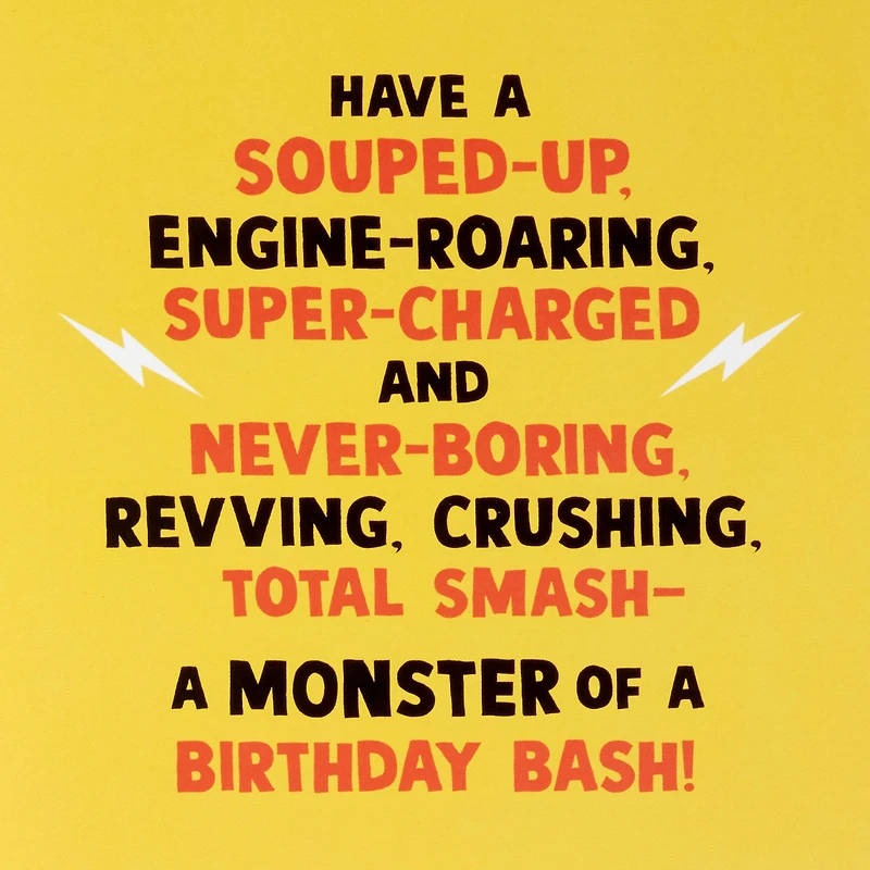 Monster Truck Birthday Card for Kids With Papercraft Activity for only USD 5.59 | Hallmark