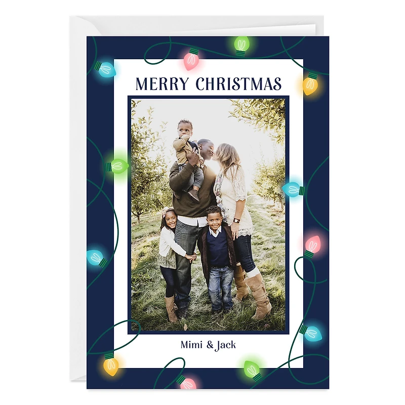 String Lights Frame Custom Christmas Card for only USD 4.99 | Hallmark