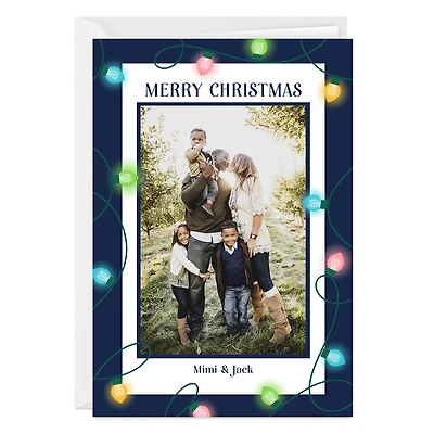 String Lights Frame Custom Christmas Card for only USD 4.99 | Hallmark