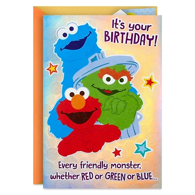 Sesame Street® Extra Happy Pop-Up Birthday Card for Kids for only USD 4.59 | Hallmark