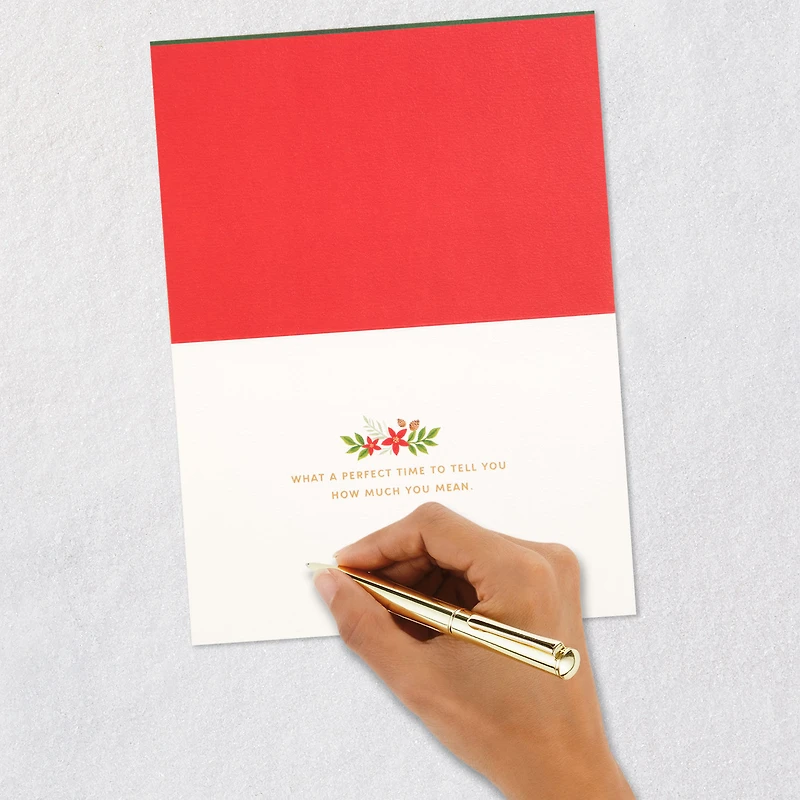 Merry Christmas Poinsettias and Holly Christmas Card for only USD 9.59 | Hallmark