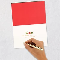 Merry Christmas Poinsettias and Holly Christmas Card for only USD 9.59 | Hallmark