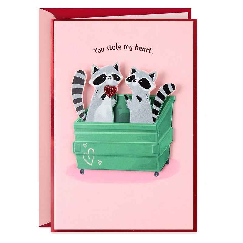 You Stole My Heart Raccoon Pair Romantic Valentine's Day Card for only USD 9.59 | Hallmark