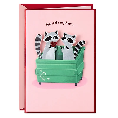 You Stole My Heart Raccoon Pair Romantic Valentine's Day Card for only USD 9.59 | Hallmark