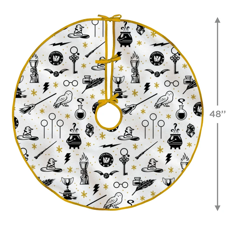 Harry Potter™ Fabric Hallmark Tree Skirt, 48" for only USD 22.99 | Hallmark