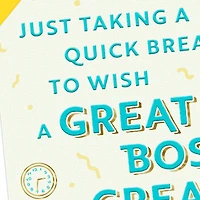 Just Taking a Quick Break Funny Birthday Card for Boss for only USD 2.99 | Hallmark