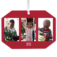 Three-Photo Metal Personalized Ornament, Custom Photo and Text for only USD 17.99 | Hallmark