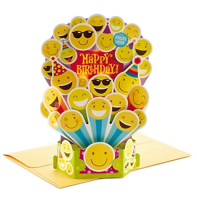 Smiley Face Musical 3D Pop-Up Birthday Card With Light for only USD 9.99 | Hallmark