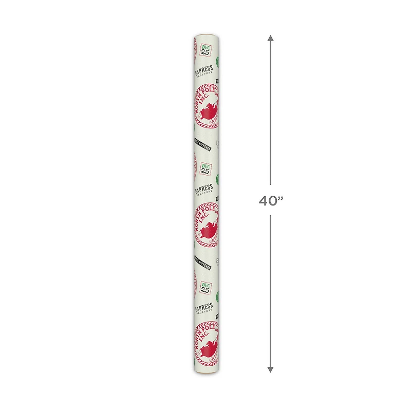 From Santa Stamps Jumbo Christmas Wrapping Paper Roll, 90 sq. ft. for only USD 9.99 | Hallmark