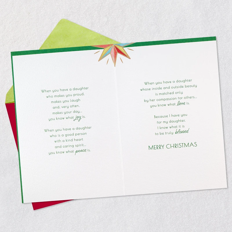 You Bring So Much Love to Life Christmas Card for Daughter for only USD 6.59 | Hallmark