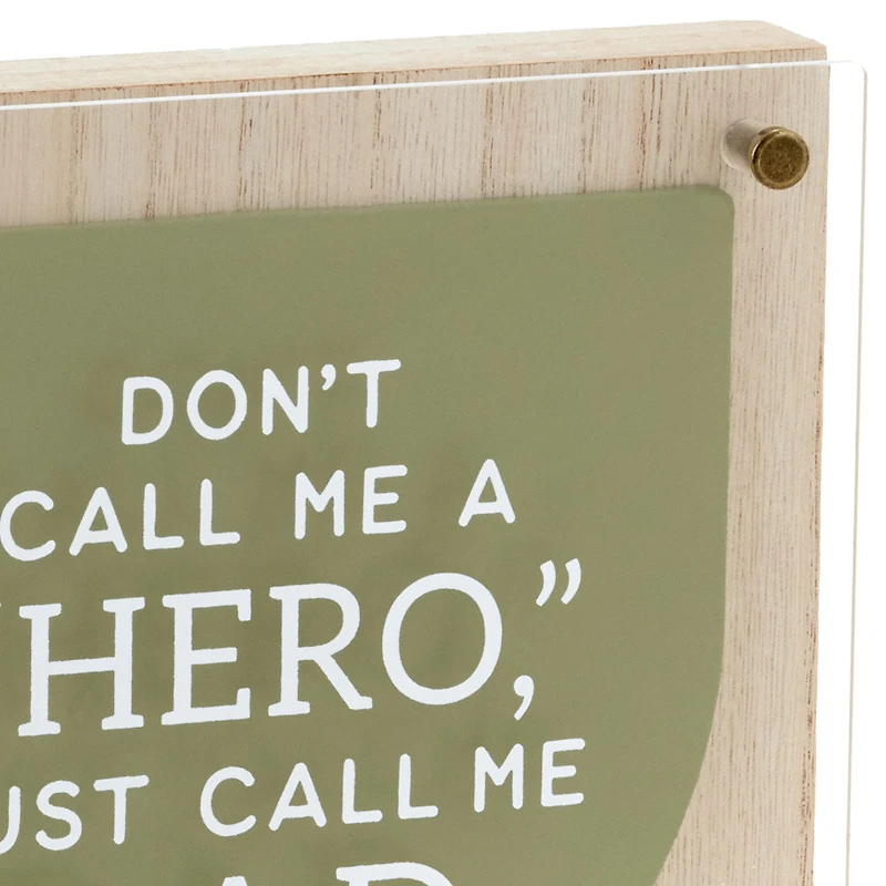 Hero Dad Layered Square Quote Sign, 8x8 for only USD 28.99 | Hallmark