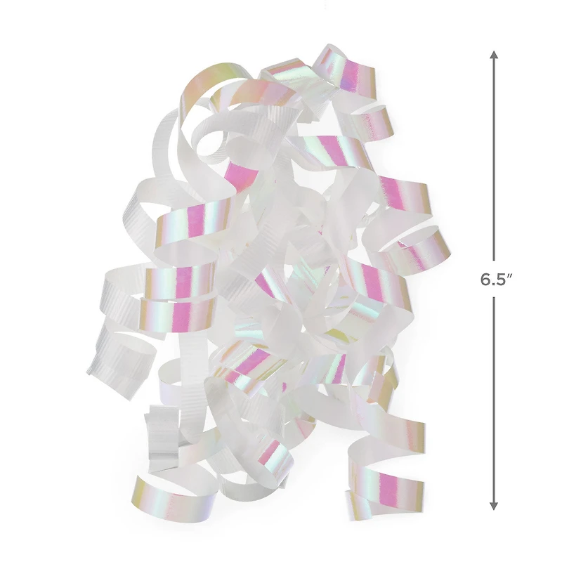6.5" White/Iridescent Curly Ribbon Gift Bow for only USD 1.99 | Hallmark