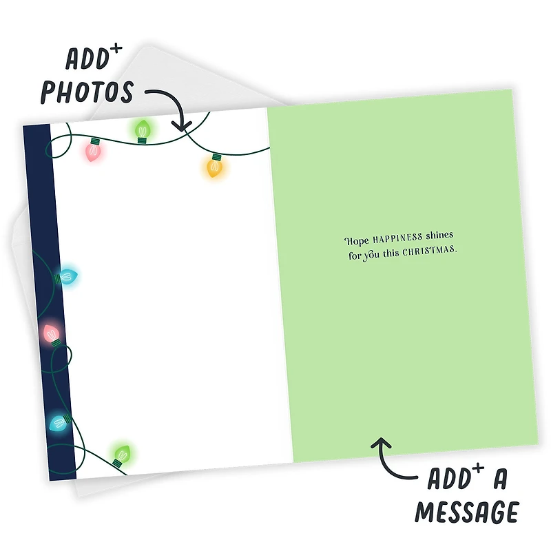 String Lights Frame Custom Christmas Card for only USD 4.99 | Hallmark
