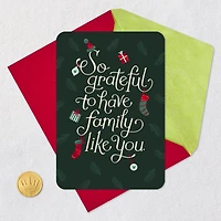 So Grateful to Have Family Like You Christmas Card for only USD 2.99 | Hallmark